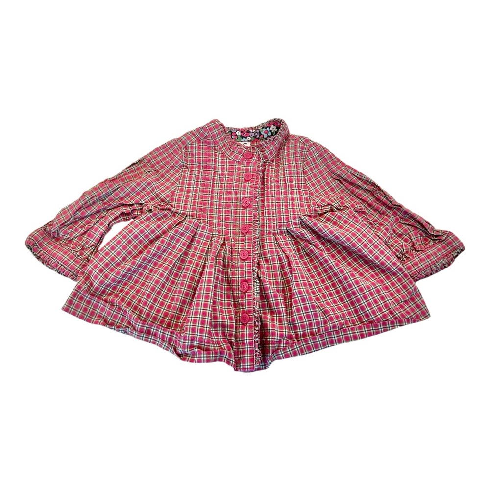 Baby Gap 2008 Pink‎ Flannel Baby Button Down Shirt